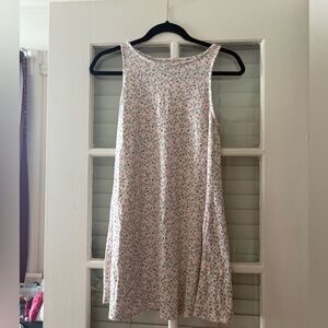 pink and blue babydoll dress